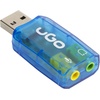 uGO UKD-1085 Audiokarte 5.1 Kanäle USB (USB), Soundkarte, Blau