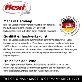 flexi Giant Gurt 8m schwarz/neongelb Roll-Leine für Hunde Größe L