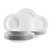 Mäser Arlona Tafelservice 18-tlg. weiß