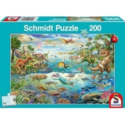 Schmidt 56253 - Puzzle, Entdecke die Dinosaurier, Kinderpuzzle