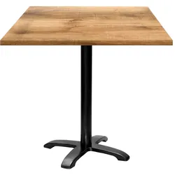 Restootab Tisch Bazila 70x70cm - Modell Heller Tanin