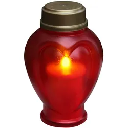Display LED - Memorial Candle 15 cm, flackernd