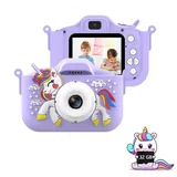 autolock Kinder Kamera, 2.0”Display Digitalkamera Kinder,1080P HD Kinderkamera lila