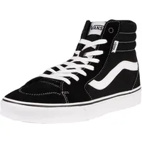 Vans Filmore Hi Sneaker, Suede Canvas Black White, 42 EU