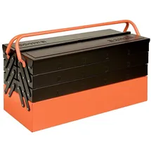 BAHCO Werkzeugkasten unbestückt 7 Fächer Metall schwarz/orange 53x20x25 cm