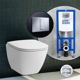 Laufen LUA Compact Komplett-SET Wand-WC mit neeos Vorwandelement,, H8200834000001+16782CR#SET,