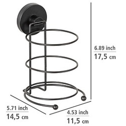 WENKO Haartrocknerhalter Milazzo schwarz