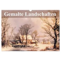 Calvendo Gemalte Landschaften (Wandkalender 2026 DIN A3 quer), CALVENDO
