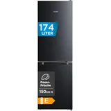 Midea Comfee RCB169DK2 Kühl-Gefrierkombination (174 l, 1500 mm hoch, Schwarz)
