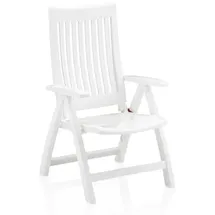 Kettler Roma Multipositionssessel 62 x 68 x 108 cm weiß klappbar