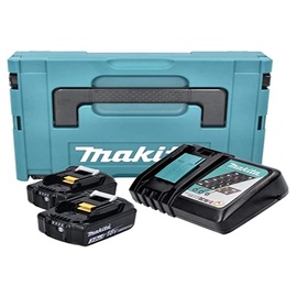 Makita Power Source Kit 18 V Li-Ion 2 x 3,0 Ah + DC18RC Ladegerät + Makpac 197952-5