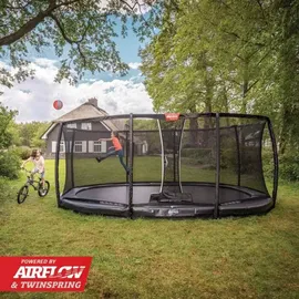 Berg Toys BERG Trampolin Grand Elite InGround 520 x 345 cm Anthrazit + Netz Deluxe XL