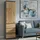 home collective Kleiderschrank 50 x 180,5 x 40 cm Grau/Braun