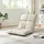 [en.casa] Relaxsessel Deinze gepolstert 2er-Set 0 x 0 x 0 cm Beige mit Liegeposition