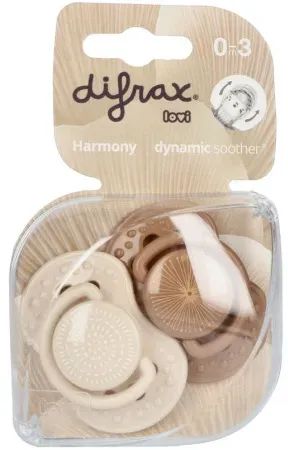 Difrax Schnuller Dynamic Harmony 0-3 Monate 2 Stück