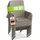 Juskys Yoro Polyrattan Gartenstuhl Grau 8 St.