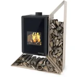 HS-Flamingo Kaminofen | Kampa rechts | 9 kW | Creme