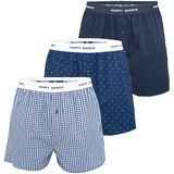 Happy Shorts Herren Web-Boxershorts, 3er Pack