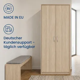 home collective Kleiderschrank Mehrzweckschrank Regal 74 x 180 x 0 cm Beige