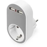 Digitus Adapter 2x USB-A Grau Innenbereich