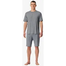 SCHIESSER Pyjama Selected Premium Jacquard Grau S (48)