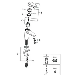 Grohe Eurodisc Cosmopolitan S-Size Einhandmischer DN 15 (3246920E)