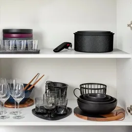 Tefal Ingenio Black Stone Kochgeschirr, 7-teilig