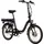 Saxonette E-Bike Faltbike, 20Zoll, Frontmotor, 281 Wh Akku 3 Gang, Nabenschaltung, ( Pedelec, Elektrofahrrad )mit Rücktrittbremse - Schwarz