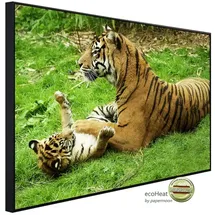 Papermoon Infrarotheizung »EcoHeat - Tiger mit Baby«, Matt-Effekt - bunt