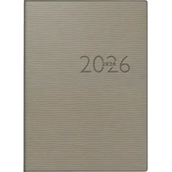 Rido Taschenkalender Technik I 10x14cm 1 Woche/2 Seiten Kunstleder grau 2026