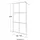 Home Deluxe BAKI Walk-In-Dusche 110 x 200 cm 10 mm ESG Klarglas schwarz