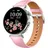 40 mm Silber Lederarmband Rose