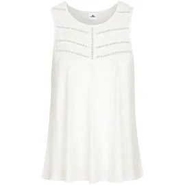 O'Neill Damen Shirt ESSENTIALS TOKEENA EMBROIDERY TANK, Größe M in Weiß Snow White