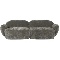 Sofa 3-sitzig  Bubble ¦ grau ¦ Maße (cm): B: 236 H: 80 T: 104