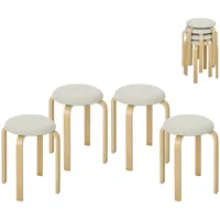 Homcom Esszimmerhocker Holzwerkstoff, Polyester