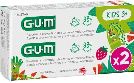 Gum Kinderzahnpasta 3+ 2x50ml
