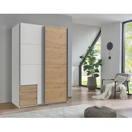 WIMEX Schwebetürenschrank Emden 135 x 198 x 64 cm Weiß