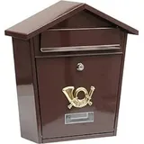 VOREL MAILBOX 380x320x105MM BROWN