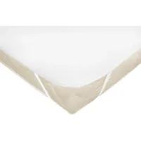 ZOLLNER Matratzenauflage,, Weiß, Textil, 140x200 cm, Oeko-Tex® Standard 100,