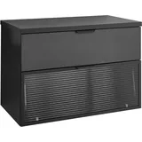 BASIC by Balculina Waschbeckenunterschrank BASIC BY BALCULINA "Diosa B/H/T 80x55x46 cm", schwarz, B:80cm H:55cm T:46cm, Holzwerkstoff, Schränke, Waschbeckenunterschrank, Breite 80cm, Softclose, Alurahmen