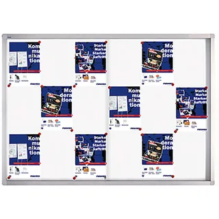 Franken Schaukasten PRO silber 18x DIN A4 139,0 x 4,6 x 99,0 cm, 1 St.