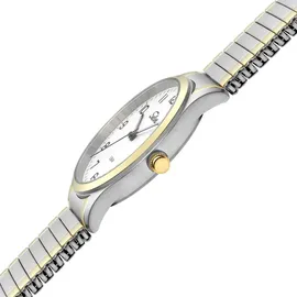 Selva SELVA Quarz-Armbanduhr mit Zugband bicolor, Zifferblatt weiß Ø 39mm