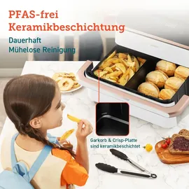 COSORI Dual Blaze TwinFry CAF-TF101S-WEUR Weiß/Roségold