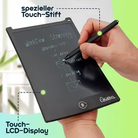 casativo LCD-Schreibtafel (21,5 cm) mit präzisem Eingabestift – Elektronisches Zeichentablett für Notizen & Skizzen, inkl. Batterie