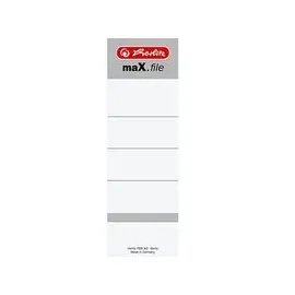 Herlitz Ordneretiketten 5966106 Weiß 60 x 190 mm 10 Blatt