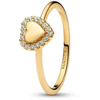 Pandora 163801C01 Damenring Herz Goldfarben, 58/18,5