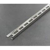 Proline Fliesenschiene als Winkelprofil, Edelstahl glänzend, Länge 2,50 m 10 mm Fliesenprofil