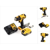 DeWalt DCE 530 P1 Akku Heißluftpistole 18V 530°C + 1x Akku 5,0Ah + 1x Lader + Flächen- und Reflektordüse