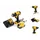 DeWalt DCE 530 P1 Akku Heißluftpistole 18V 530°C + 1x Akku 5,0Ah + 1x Lader + Flächen- und Reflektordüse