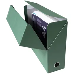 Exacompta 89523E 5x Transferbox Rücken 90mm gerilltes Papier - Grün